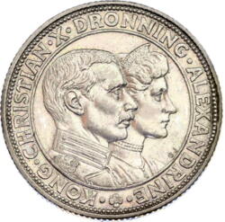Sølverindringsmønt for royalt sølvbryllup i 1923 - GRATIS
