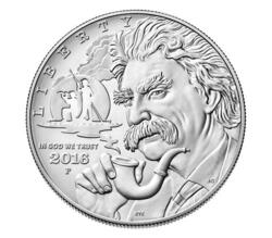 Mark Twain Silver Dollar 2016