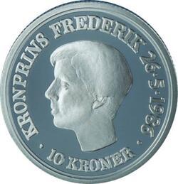 Få den første erindringsmønt med Kronprins Frederik fra 1986 - Gratis!
