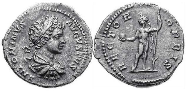 Få en 1800 år gammel romersk denar fra Kejser Caracalla!