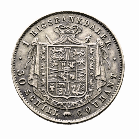 Få en 180 år gammel Rigsbankdaler fra Grundlovens Farfar!