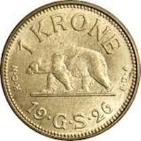Grønlands Første Mønt, 1-krone 1926
