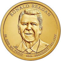 Den officielle erindringsmønt for Ronald Reagan